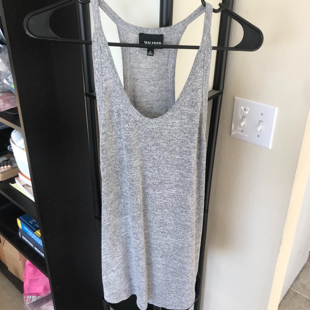 Wilfred Free Aritzia | Gray Racerback Tank